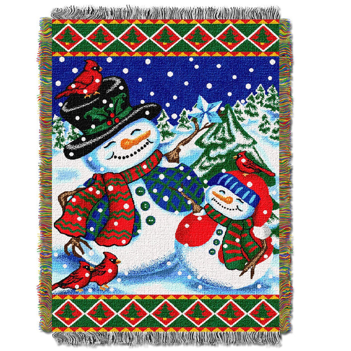 Winter Pals  48"x 60" Woven Tapestry