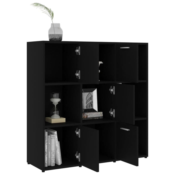 Book Cabinet Black 35.4"x11.8"x35.4"