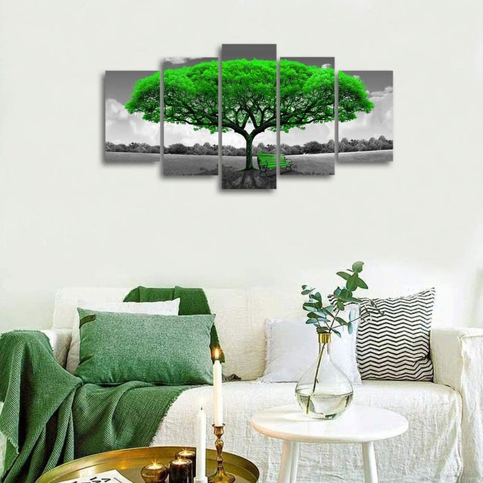 Green Tree Landscape Wall Art