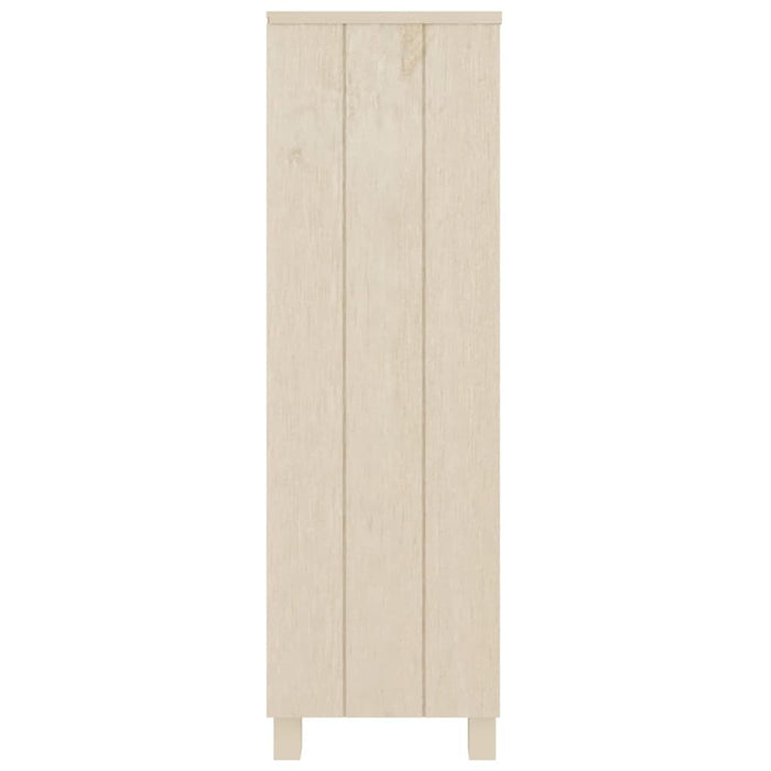 Book Cabinet Honey Brown 33.5"x13.8"x13.8" Solid Wood Pine