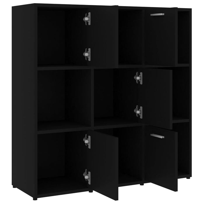 Book Cabinet Black 35.4"x11.8"x35.4"