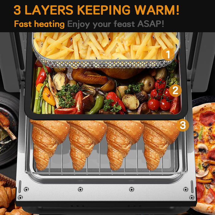 Air Fryer Toaster Oven - 5-In-1 Convection Oven,Air Fry, Roast, Toast, Broil & Bake Function - Air