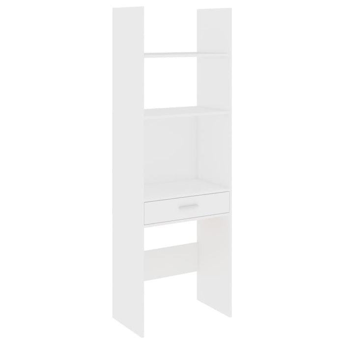 4 Piece Book Cabinet Set White Chipboard