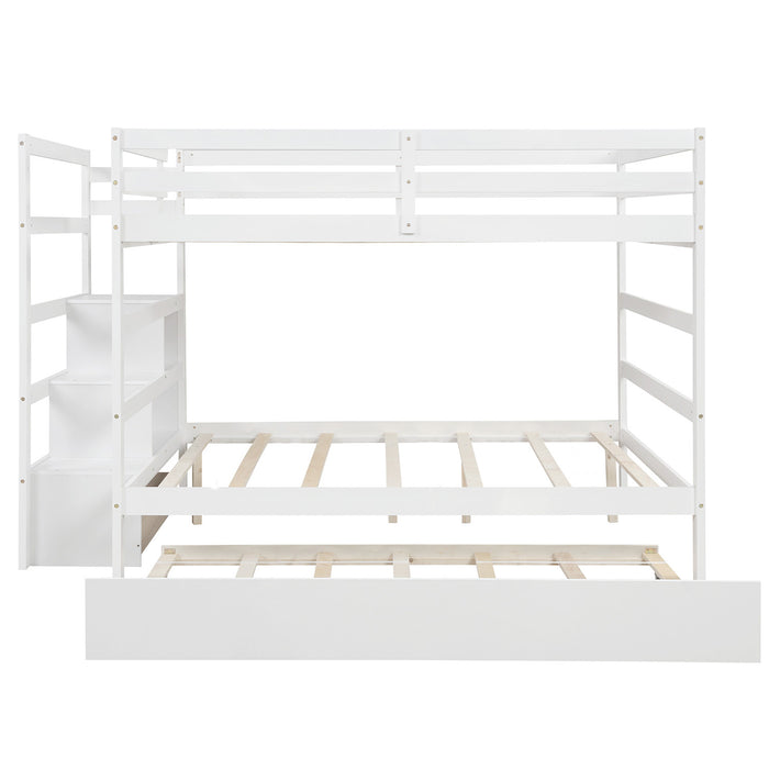 Simple Living Full over Full Bunk Bed with Twin Size Trundle
