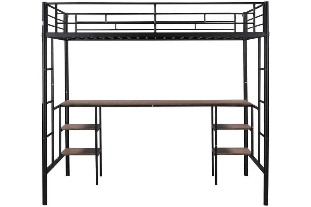 Gaston Vintage Left Bed With Desk