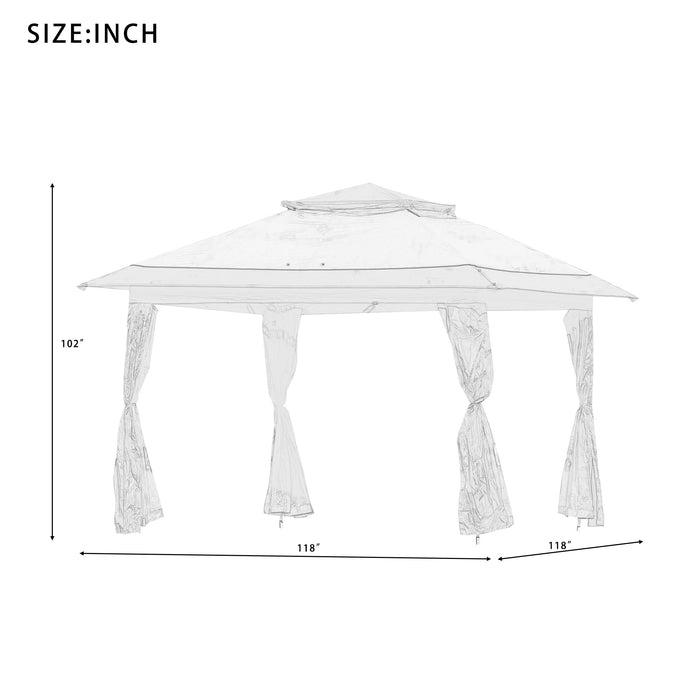 Habao Powder Coat Outdoor Canopy Soft Top Party Gazebo