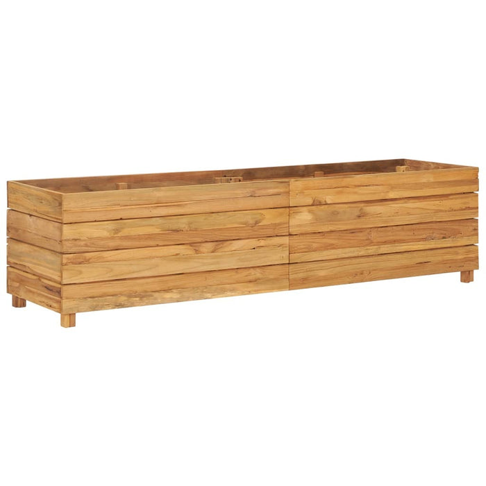 Raised Bed 59.1"x15.7"x15" Recycled Teak and Steel