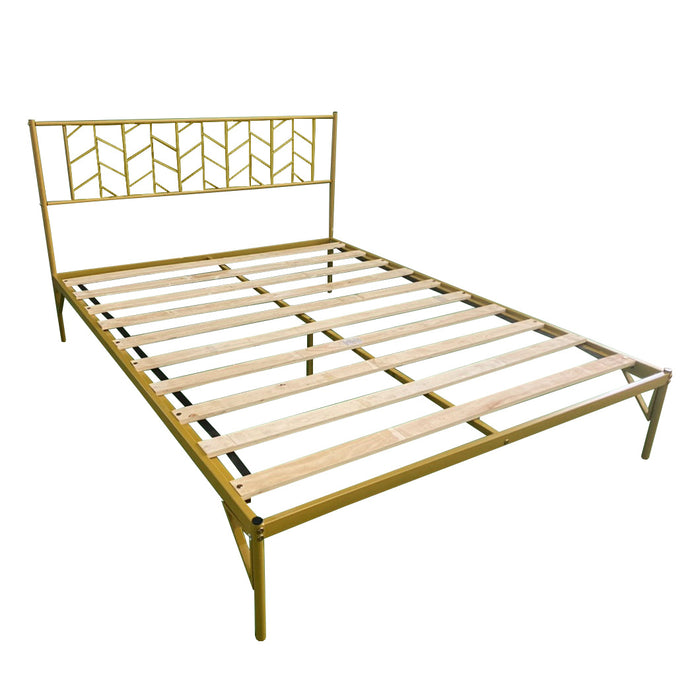 Vintage Look Queen Metal Bed Frame