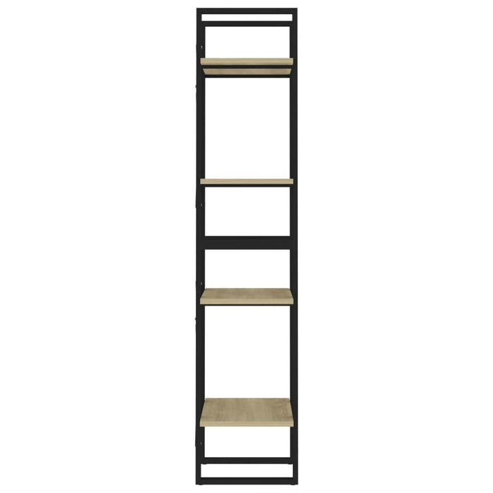 4-Tier Book Cabinet Sonoma Oak 15.7"x11.8"x55.1" Chipboard
