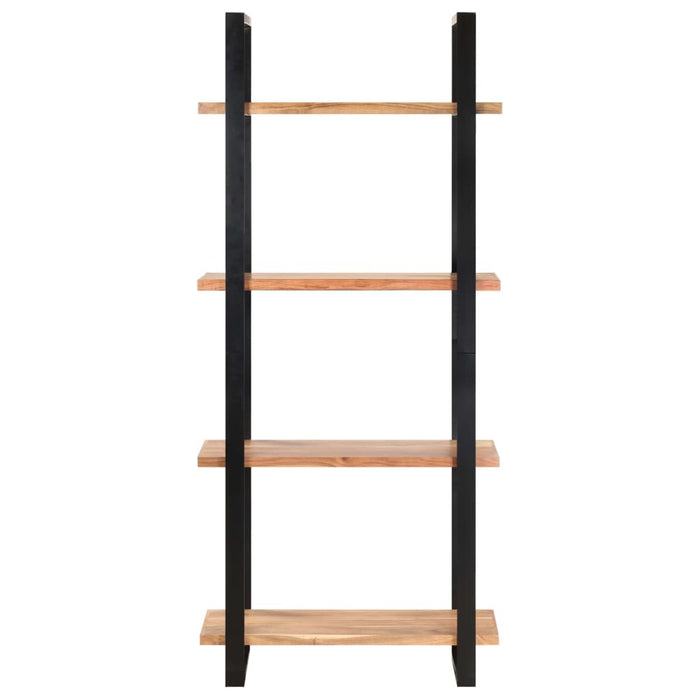 4-Tier Bookcase 31.5"x15.7"x70.9" Solid Acacia Wood