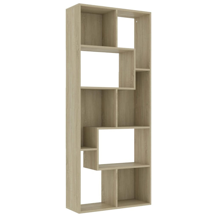 Book Cabinet Sonoma Oak 26.4"x9.4"x63.4"