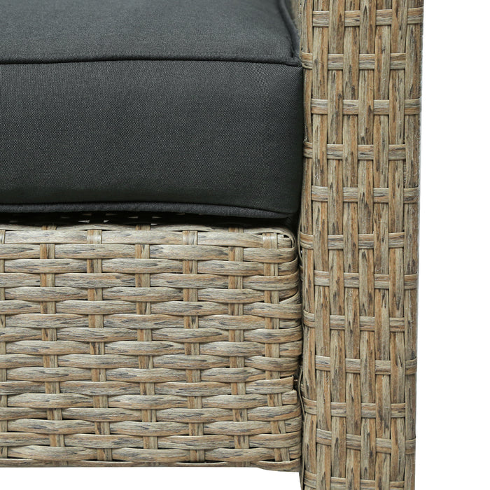 4 Piece Rattan Sofa Seating Group with Cushions, Outdoor Ratten sofa