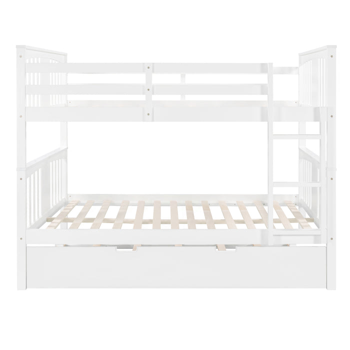 Simple Living Full over Full Bunk Bed with Twin Size Trundle