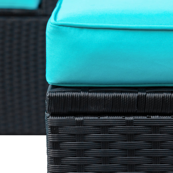 9-piece Outdoor Patio PE Wicker Rattan conversation Sectional Sofa sets