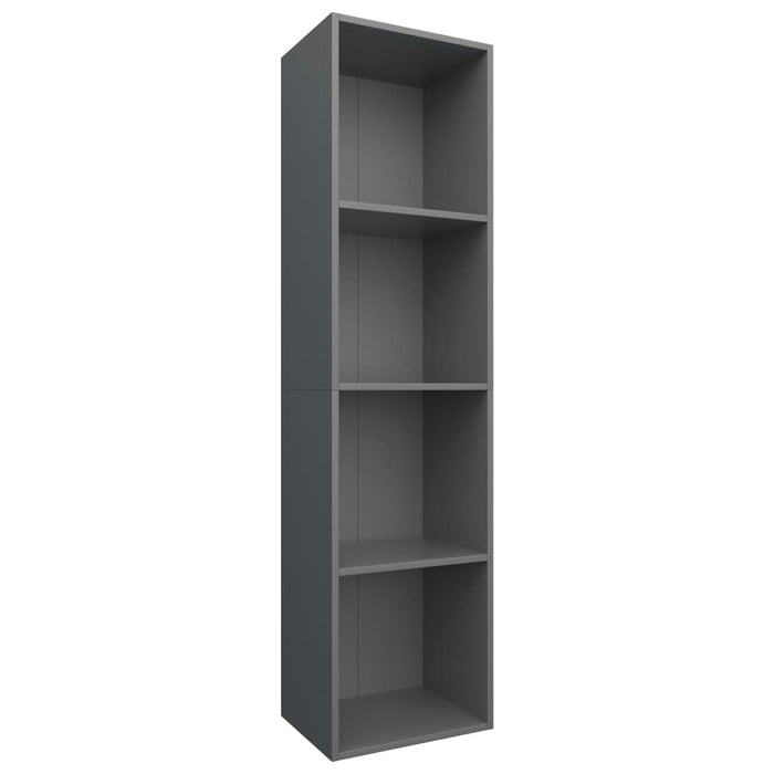Book Cabinet/TV Cabinet Gray 14.2"x11.8"x56.3" Chipboard