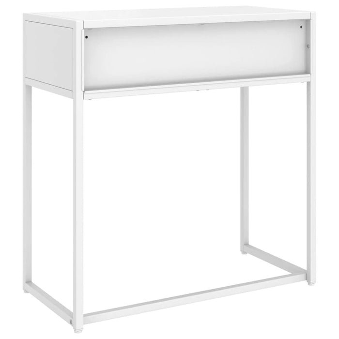 Classic Console Table White 28.3"x13.8"x29.5" Steel