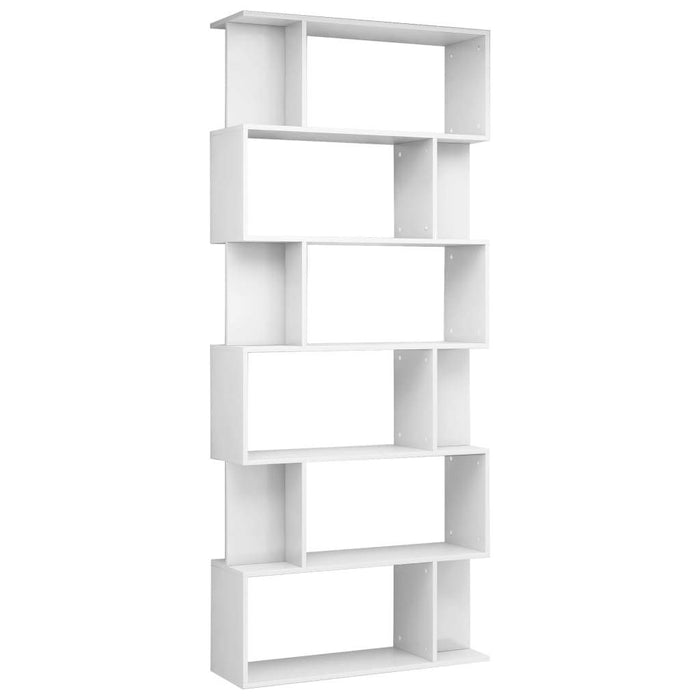 Book Cabinet/Room Divider High Gloss White 31.5"x9.4"x75.6"