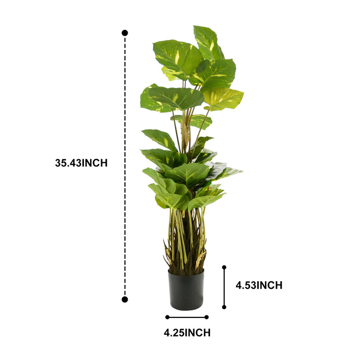 90cm-30LVS  Scindapsus Artificial Monstera Plant
