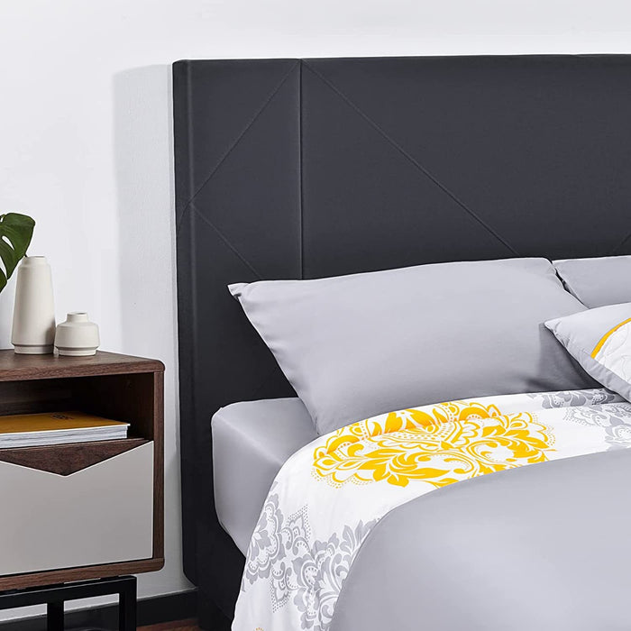 Full Size Bed Frame Velvet Upholstered Platform Bed