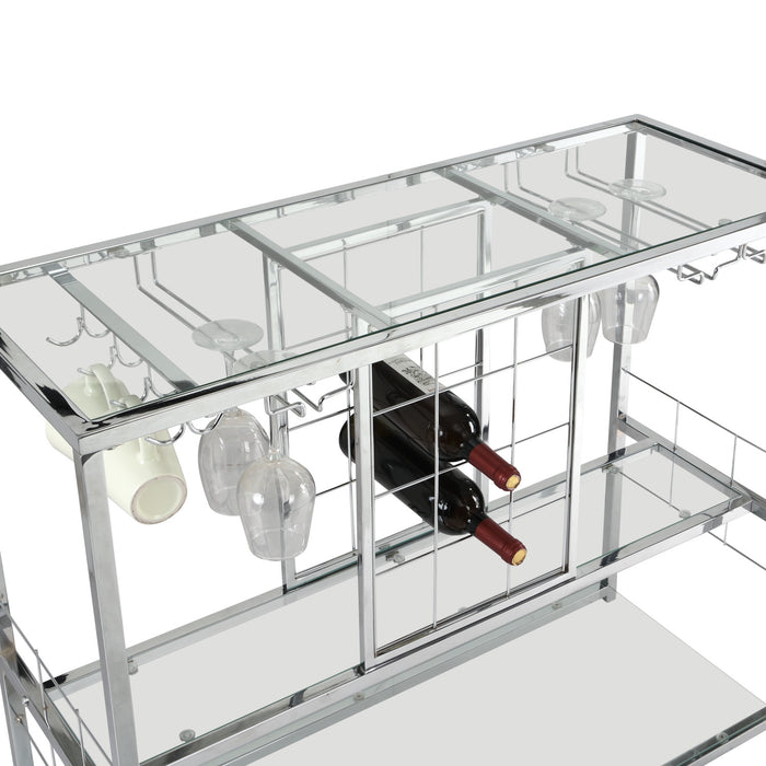 Trolley 3-Tier Wine Organizer