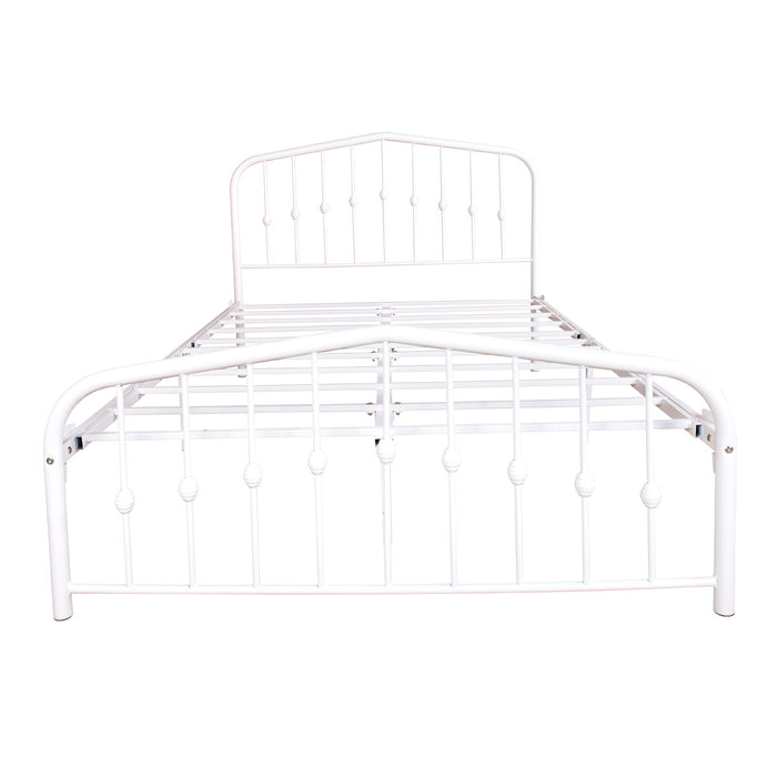 Full Size Metal Platform Bed Frame with Headboard and Footboard