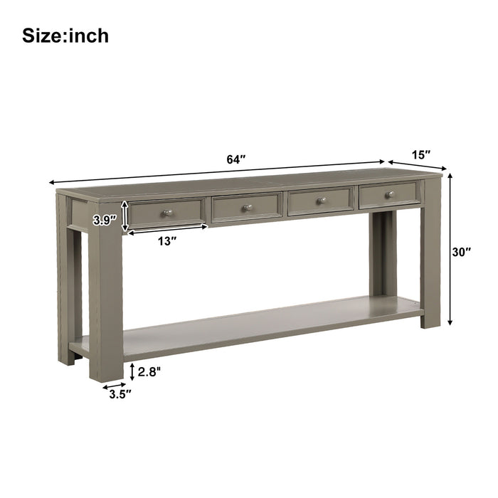 Marlowes Console Table for Entryway (Khaki)