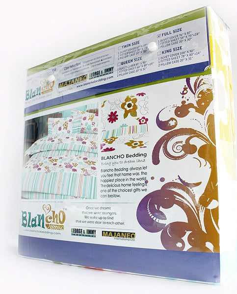 [Grapevine Leisure] 100% Cotton 4PC Sheet set (Full Size)