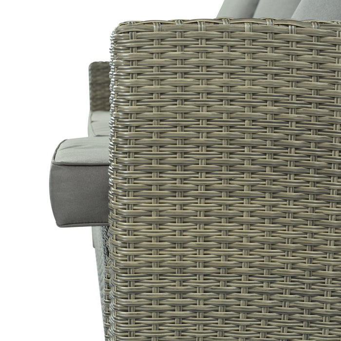 5-Piece Classic Rattan Sectional Seating Group Set