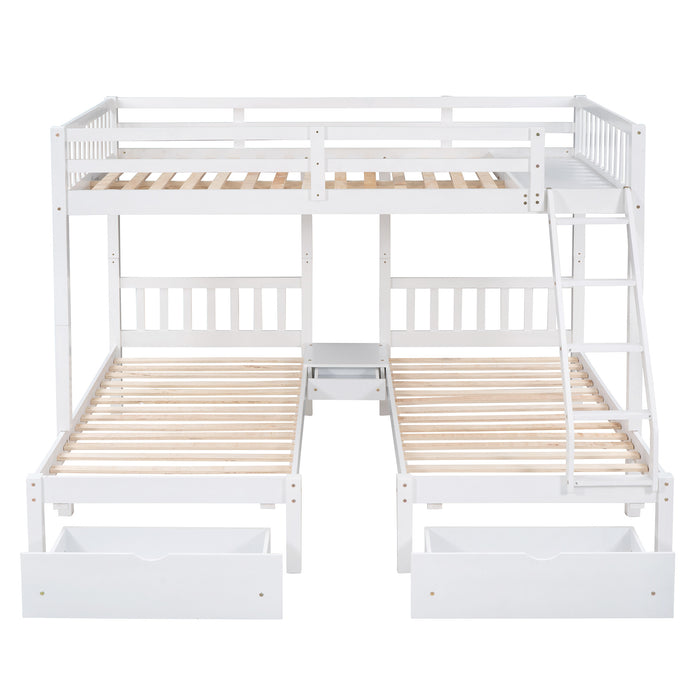MyRoom Full Over Twin & Twin Wooden Bunk Bed