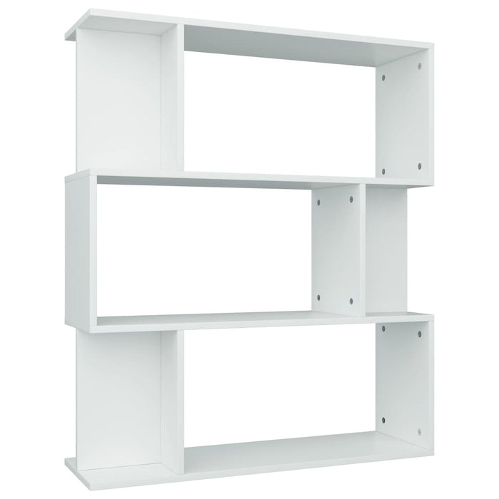 Book Cabinet/Room Divider White 31.5"x9.4"x37.8" Chipboard