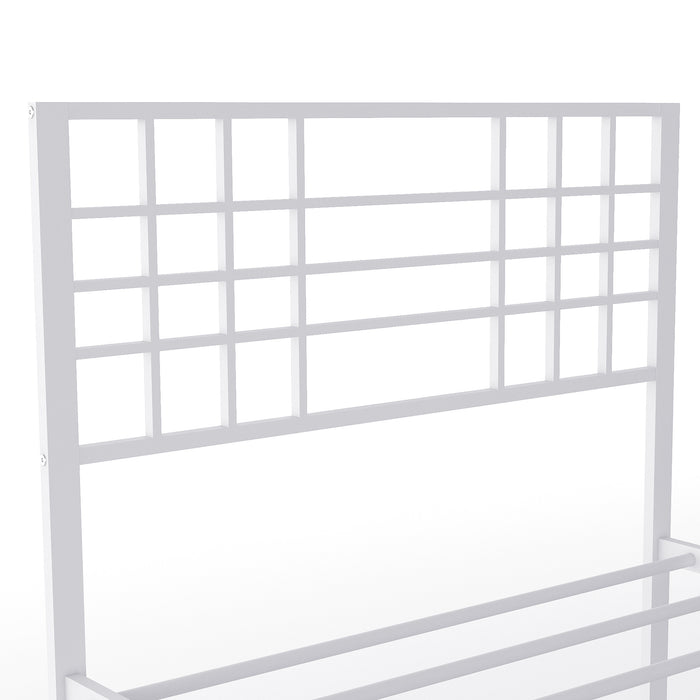 Twin Size Metal Bed Frame Headboard and Footboard Single Platform Mattress Base