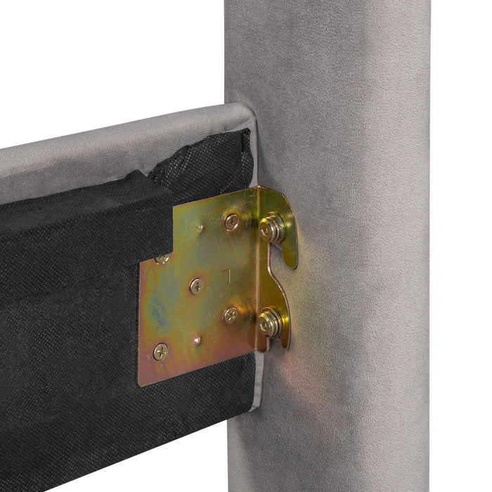 New Space Queen Size Storage Bed Upholstered Platform Bed with a Cushioned Ottoman