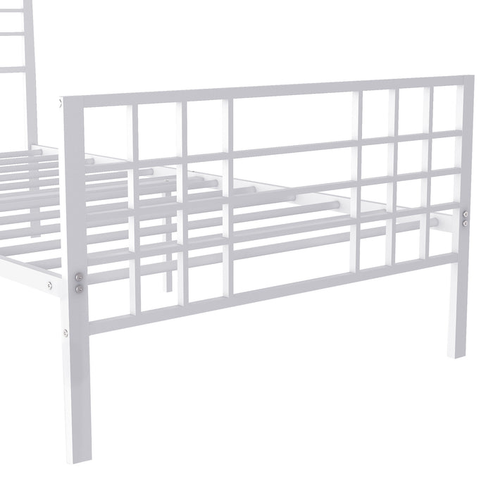 Twin Size Metal Bed Frame Headboard and Footboard Single Platform Mattress Base
