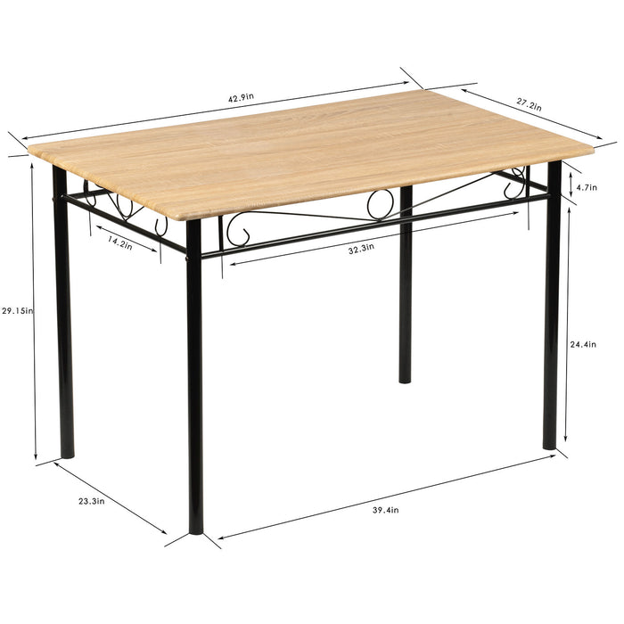 Dining Set 1 Table 4 Chairs