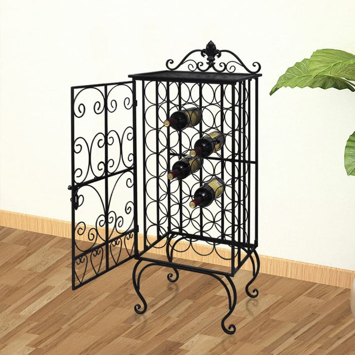 Classy Metal Wine Rack for 28 Bottles