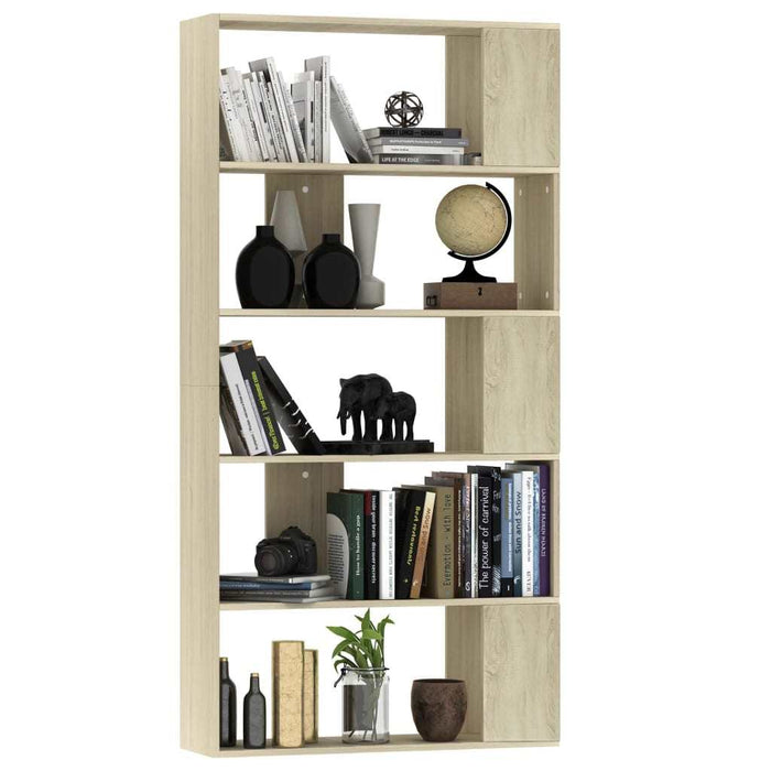 Book Cabinet/Room Divider Sonoma Oak 31.5"x9.4"x62.6" Chipboard
