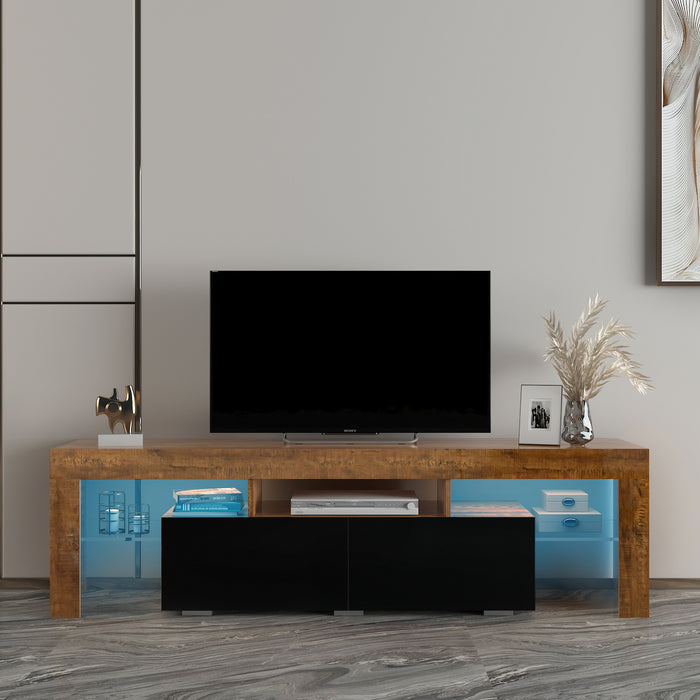 Living Room Furniture TV Stand Cabinet.Walnut,Black