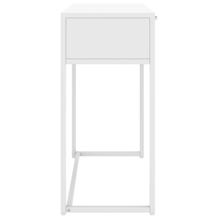 Classic Console Table White 28.3"x13.8"x29.5" Steel