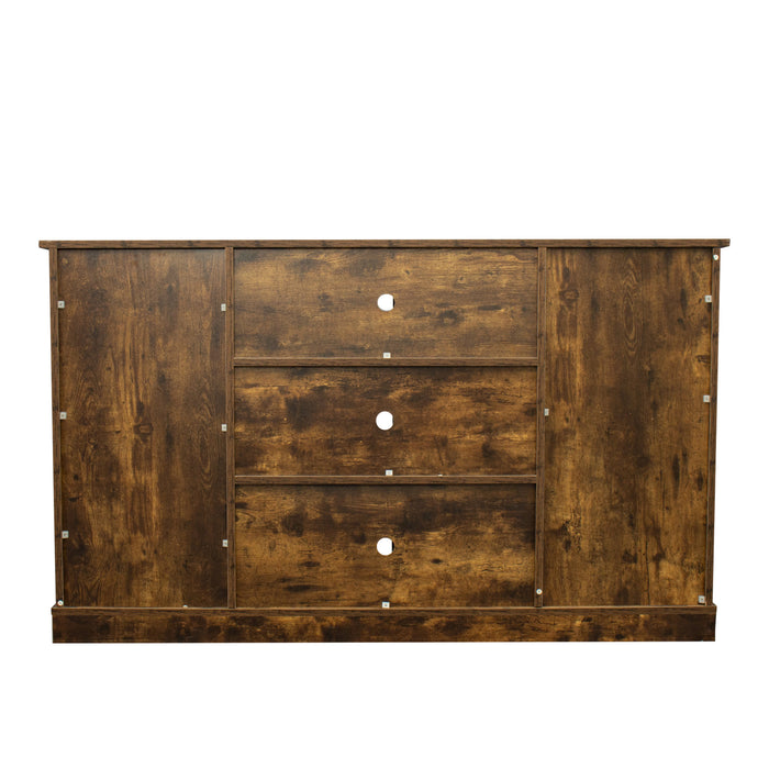 Rustic Style Farmhouse TV Stand 65 Inch