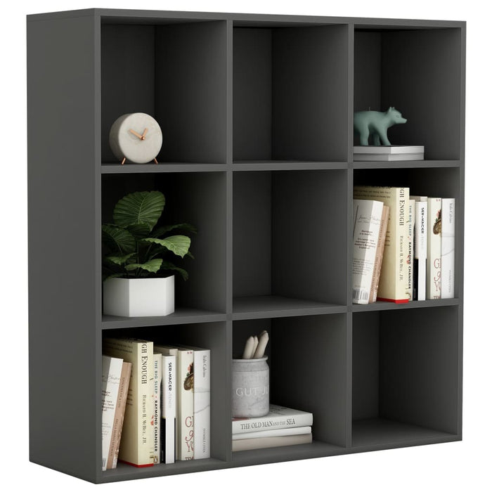 Book Cabinet Gray 38.6"x11.8"x38.6"
