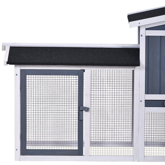 Rabbit Hutch Wood House Pet Cage Chicken Coop for Small Animals