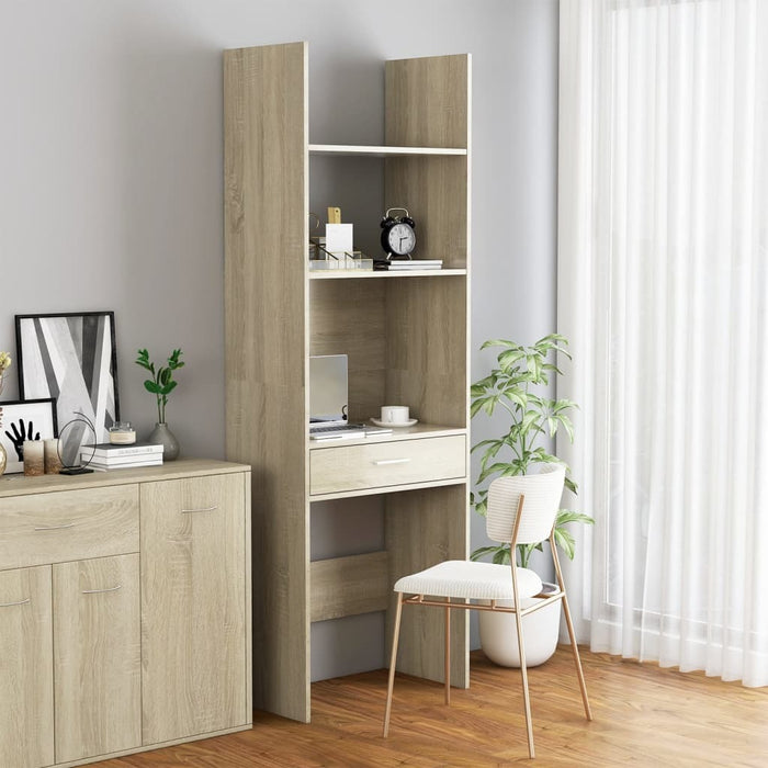 Book Cabinet Sonoma Oak 23.6"x13.8"x70.9" Chipboard