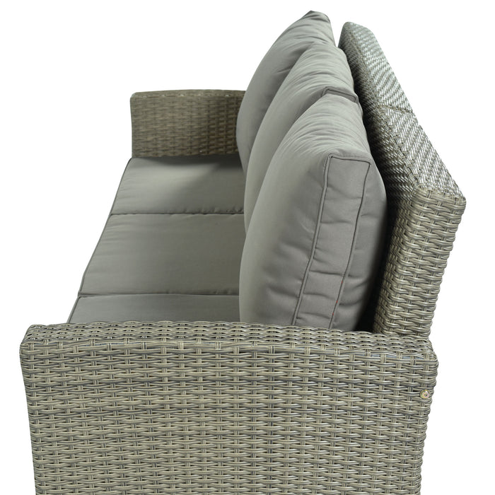 5-Piece Classic Rattan Sectional Seating Group Set