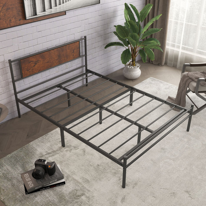 Queen size Simplism Metal bed frame  (Noise Free Design)