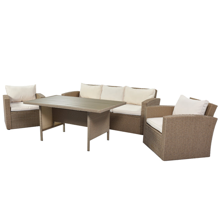 4-Piece Conversation Outdoor Patio Furniture Set