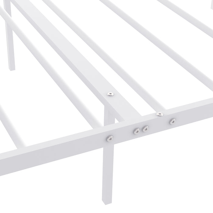 Twin Size Metal Bed Frame Headboard and Footboard Single Platform Mattress Base