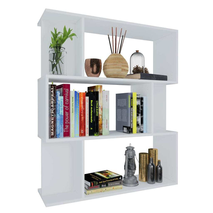 Book Cabinet/Room Divider White 31.5"x9.4"x37.8" Chipboard