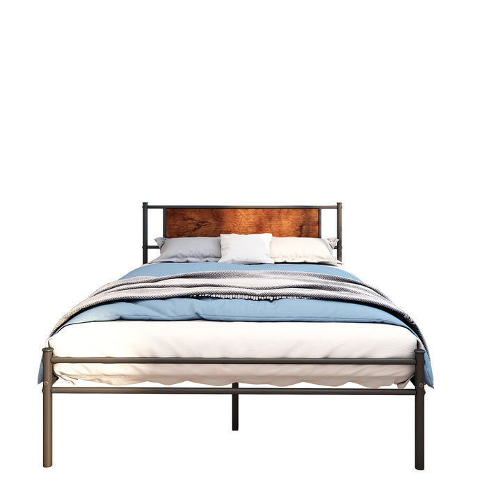 Queen size Simplism Metal bed frame  (Noise Free Design)