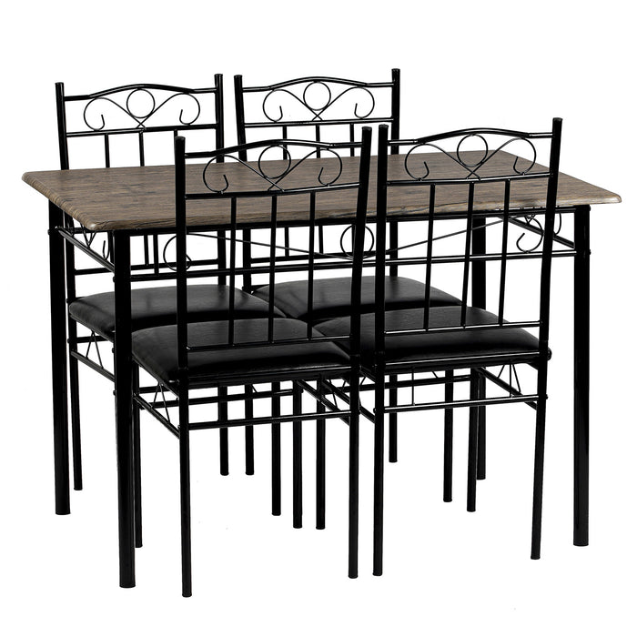 Dining Set 1 Table 4 Chairs