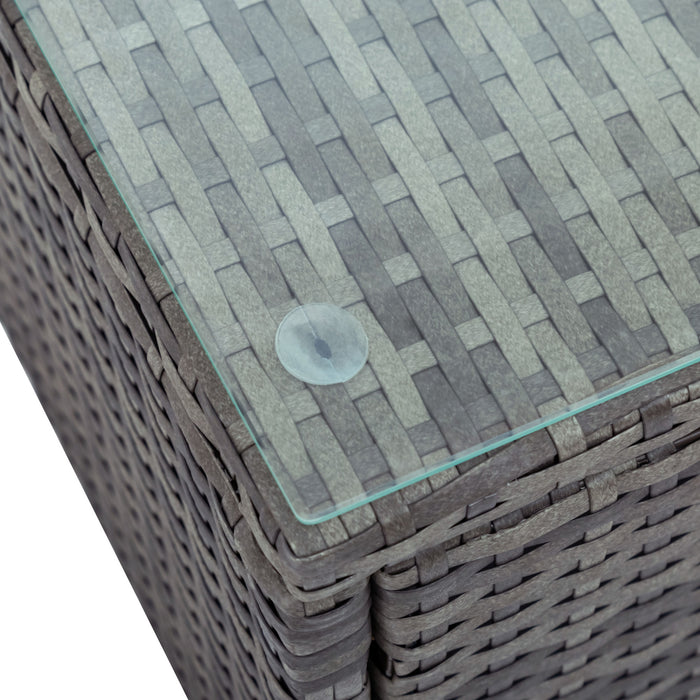 5-piece All Weather Wicker Outdoor UV-Resistant Patio Sofa Set